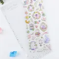 Lunar Tears fairy story crystal stickers with gold stamping and purple floral patterns - Beautiful Garden