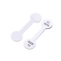 White self-adhesive jewelry price tag for rings with Size 13 printed label details - Size 13 / 100pcs Pack / White