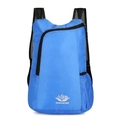 Foldable blue lightweight outdoor backpack with breathable mesh straps and Vanaheimr logo - Standard Type / Royal Blue