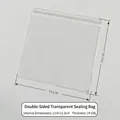 Thickened PVC clear jewelry seal bag 14x14cm 24C with self-sealing closure - 24 Mil / 14x14cm / Clear