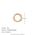 Openwork Irregular Wavy Ring - Gold