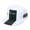 Cappellino da baseball hip-hop TRES SLICK con visiera piatta e design bicolore bianco e nero - M (56-58cm) / Nero & Bianco