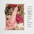 Pink and white preserved dried flower kit with 11 floral varieties for DIY crafts - Flower Pack A3