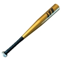 A6061 aluminum alloy baseball bat in gold finish with black non-slip grip handle - 20 inch / Gold
