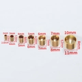 Gold stainless steel cord end caps for jewelry making with detailed size measurements - 2mm / Gold