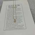 14K gold plated minimalist letter J pendant necklace on a sleek delicate chain - Letter-U