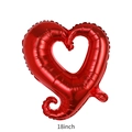 Classic 18 inch heart-shaped red foil balloon for Valentine's Day party decoration - 18 Inch Red Hook Heart