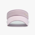 Pale purple running sun visor for women with gold logo and wide curved brim - Purple