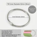 70mm silver metal loose leaf binder ring for document and album binding - 70# ID 62mm / Silver
