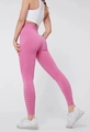 Pantaloni da yoga rosa acceso a vita alta con dettagli traforati e vestibilità slim - Taglia S / Pantaloni e gonne / Rosa Rossa
