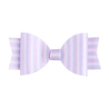 Gradient macaron glitter bow hair clip with sparkling sequins for girls - Striped Purple Hair Clip