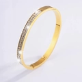 【175】gold Double Row Diamonds