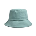 Close-up detail of the mint green bucket hat showing stitching and canvas texture - Mint Green
