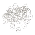 Colgantes de ondas redondos huecos de plata antigua a granel para accesorios de joyería DIY - Ola del Monte Fuji (A3-442)