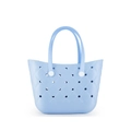 Wasserdichte hellblaue EVA Strandtasche mit Lochmuster und Rautenstruktur Design - Hellblau