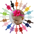 20 vibrant colors of baby bow headbands featuring fish tail ribbon bows and soft elastic bands - 20 Colors Mixed Pack