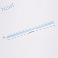 Reusable light blue Tritan straw 26.5cm long and 1.2cm wide for milk tea cups - Beveled Straw / 1.2*26.5cm / Haze Blue