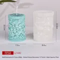Stampo in silicone per candela a colonna con drago per creazioni fai da te artigianali - Pilastro con Motivo a Drago LZ-642