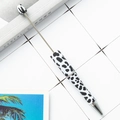 Creative beaded ballpoint pen featuring stylish black and white cow print patterns - Standard Black and White Cow Pattern (48)