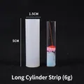 DIY cylindrical silicone mold for resin jewelry casting, size 1.5x5cm for clear pendants - Cylindrical Column