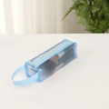 Organisateur de voyage en maille bleue avec fermeture éclair et poignée latérale - Moyen / Bleu