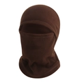Brown fleece windproof balaclava for winter warmth and outdoor cycling protection - L(58-60cm) / Coffee