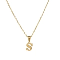 Buchstabe S Gold