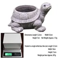 Gray resin turtle succulent planter with realistic texture and 12.3x9.3x7cm size specs - Turtle Shape (Grey) / Gray