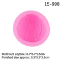 Rosa runde Silikonform für DIY Eiskugel-Seife und Gips-Dekorationen im Handwerk - Eisportionierer / Rosa