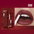 Labial líquido mate tono 06 rojo vino oscuro con acabado de larga duración 16h - Especificación Normal / 06# Rojo Oscuro