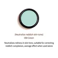 08# Green concealer cream for neutralizing reddish skin tones in a black round jar - 8# Green Color Corrector