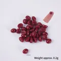 Miniature deep red resin chestnuts 0.8cm for DIY food models and micro landscape decor - Mini Red Chestnut