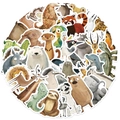 Cartoon farm and wild animal stickers set including panda lion and sloth for kids - Naughty Abstract Animals (YCK175) / 50 Sheets