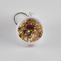 Realistic mixed grain congee food model pendant with silver metal keychain loop - Large / Mung Bean Sago Dew Keychain