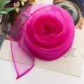 Sciarpa in chiffon rosso rosa legata a forma di fiore per danza e cerimonie - 12# (Rosso Rosa) / 60x60cm