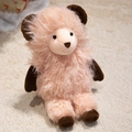 Adorabile pecora di peluche rosa con pelliccia soffice e zampe marroni per bimbi - Pecora Rosa / 30cm (0,25kg)