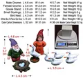 9-piece resin garden gnome set with ducks and bird nest, hand-painted outdoor decor - Gnome And Duck Set / 9-Piece Set