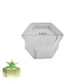 Zeshoekige siliconen mal met textuur voor DIY bloempotten en opbergdozen 9.6cm - Zeshoekige Plantenbak