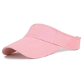 Adjustable pink sports visor hat made of breathable cotton for kids and outdoor activities - Adjustable / Pink