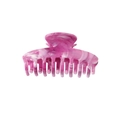 Pince à cheveux carrée motif marbre rose au design géométrique minimaliste - 9.5CM Arête-Violet