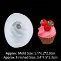 Moule en silicone pour cupcakes et bougies DIY avec décoration de baies réalistes - 2# A947 Transparent