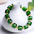 Green Cube Crystal