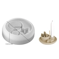 Star and moon silicone mold for DIY resin candle holder and incense burner 11.3cm - Star Shape Incense Holder Candle Holder