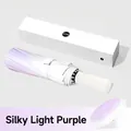 24-rib foldable umbrella in silky lavender gradient with gift box and matching sleeve - 24-ribbed 12k Silky Light Purple Automatic Umbrella / Gift Box Not Included