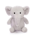 Süßes graues Plüschelefant Stofftier mit weichem Fell und großen Ohren für Kinder - Elefant