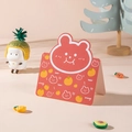 Süße rote Klappkarte mit Bärenmotiv und Orange inkl. kleiner Ananas-Spielfigur - Bär