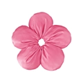 Coletero de flor rosa con acabado satinado mostrado de frente sobre un fondo blanco - 17.5cm Flor / Rojo Rosa Satén