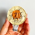 3D Rome fridge magnet featuring Bocca della Verità relief and Roma text logo - (65) Mouth of Truth Rome