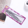Grey 4-piece hair styling tool set with comb and pull hair pins in transparent packaging - Light Gray