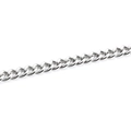 Catena barbazzale in acciaio inossidabile argento per collane e bracciali DIY - Filo 0,6mm/Larghezza 2,2mm / Color Acciaio